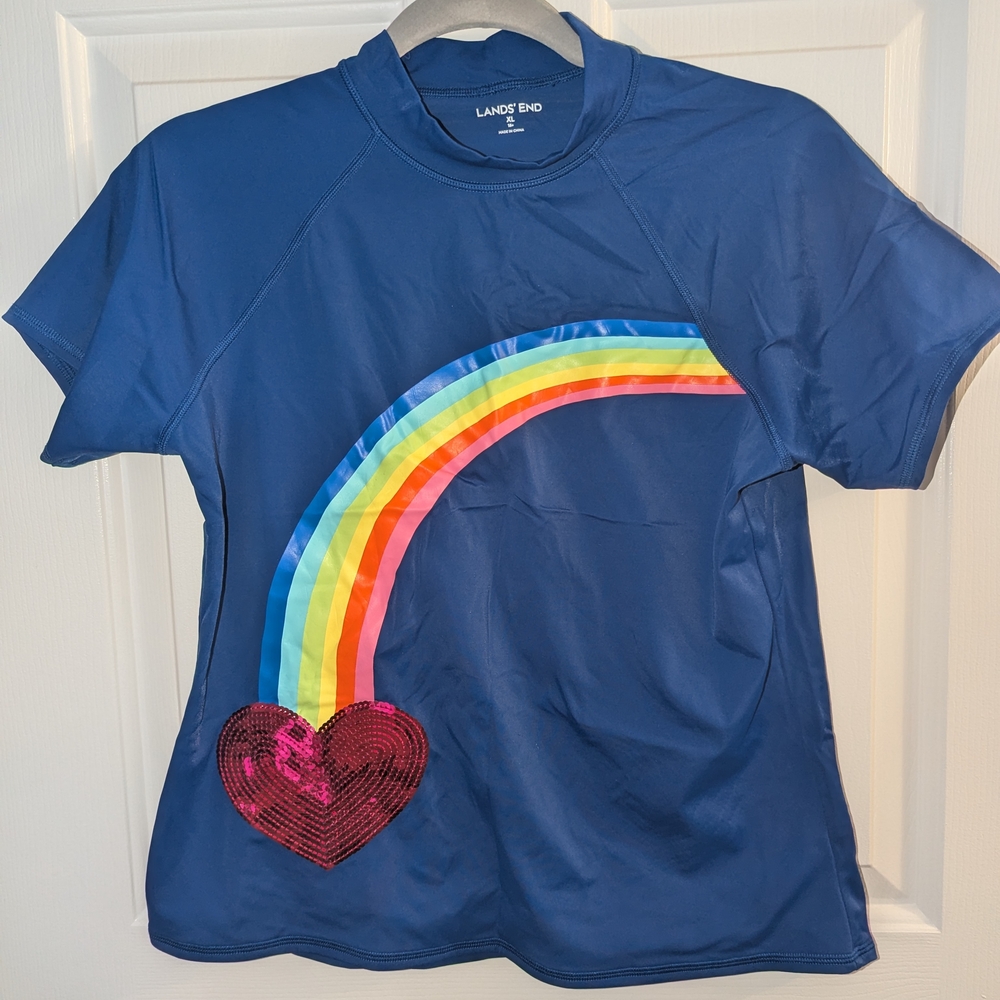 Lands' End Girls Rashguard XL 16+